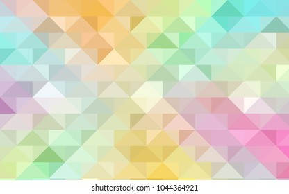 Light Multicolor vector abstract polygonal pattern. Creative illustration in halftone style with gradient. A completely new design for your business.