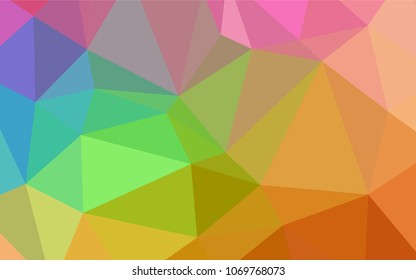 Light Multicolor vector abstract polygonal background. Modern geometrical abstract illustration with gradient. The template for cell phone's backgrounds.