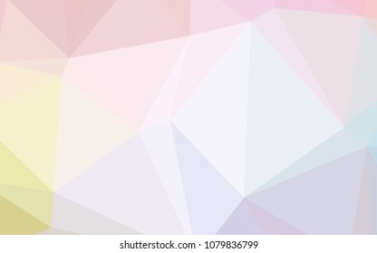 Light Multicolor vector abstract polygonal template. Modern geometrical abstract illustration with gradient. Brand-new style for your business design.