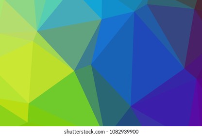 Light Multicolor vector abstract polygonal template. Triangular geometric sample with gradient.  A completely new template for your business design.