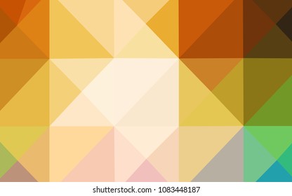 Light Multicolor vector abstract polygonal template. Elegant bright polygonal illustration with gradient. Brand-new style for your business design.