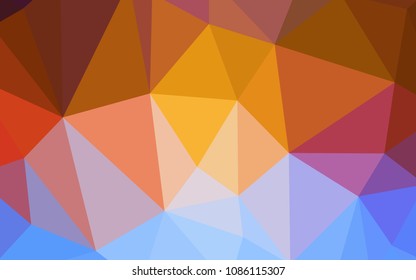 Light Multicolor vector abstract polygonal template. A completely new color illustration in a polygonal style. Pattern for a brand book's backdrop.