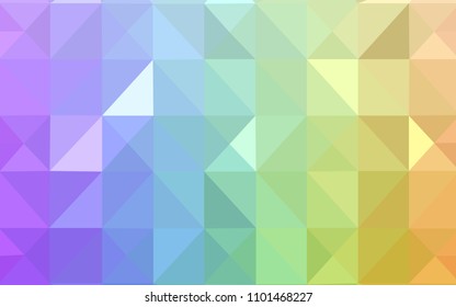 Light Multicolor vector abstract polygonal background. Triangular geometric sample with gradient.  Polygonal design for your web site.