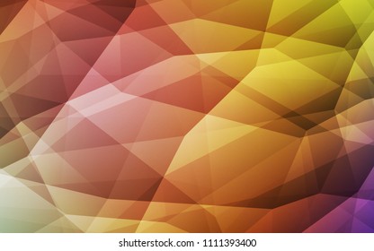 Light Multicolor vector abstract polygonal pattern. Colorful abstract illustration with triangles. Brand new style for your business design.