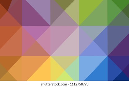 Light Multicolor vector abstract polygonal template. Geometric illustration in Origami style with gradient.  Brand-new style for your business design.