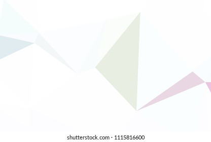 Light Multicolor vector abstract polygonal pattern. Glitter abstract illustration with an elegant triangles. Pattern for a brand book's backdrop.