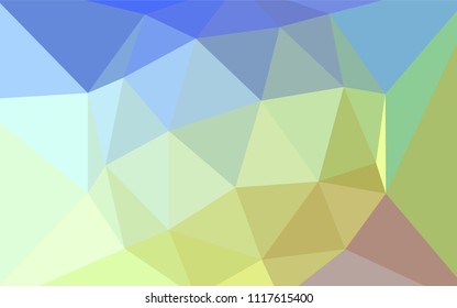Light Multicolor vector abstract polygonal pattern. Glitter abstract illustration with an elegant triangles. Brand new style for your business design.