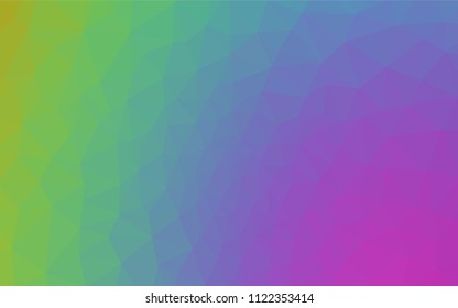Light Multicolor vector abstract polygonal template. A sample with polygonal shapes. Completely new template for your banner.