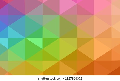 Light Multicolor vector abstract polygonal background. A sample with polygonal shapes. Brand-new design for your business.
