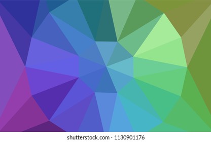 Light Multicolor vector abstract polygonal background with a gem in a centre. Polygonal abstract illustration with gradient. Polygonal design for your web site.