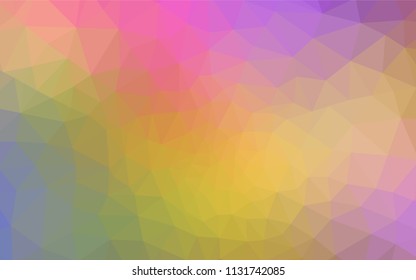 Light Multicolor vector abstract polygonal pattern. Modern abstract illustration with triangles. New template for your brand book.