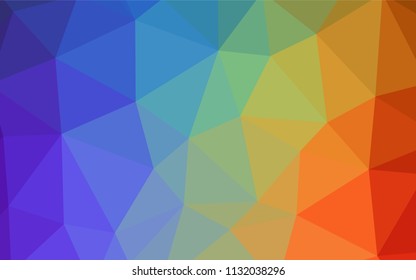 Light Multicolor vector abstract polygonal template. Geometric illustration in Origami style with gradient.  A completely new design for your leaflet.