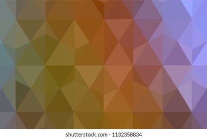 Light Multicolor vector abstract polygonal template. Glitter abstract illustration with an elegant triangles. New template for your brand book.