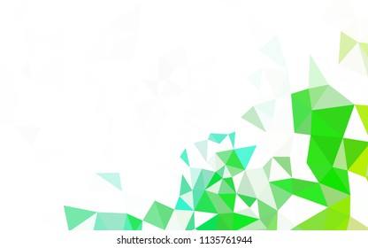 Light Multicolor vector abstract polygonal pattern. Creative illustration in halftone style with triangles. Best triangular design for your business.
