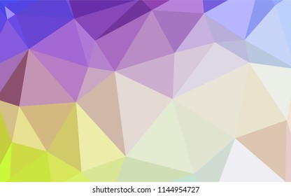 Light Multicolor vector abstract polygonal pattern. Glitter abstract illustration with an elegant triangles. Brand new style for your business design.