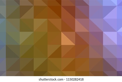 Light Multicolor vector abstract polygonal template. Colorful abstract illustration with triangles. Completely new template for your banner.
