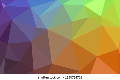 Light Multicolor vector abstract polygonal template. Colorful illustration in abstract style with triangles. A new texture for your web site.