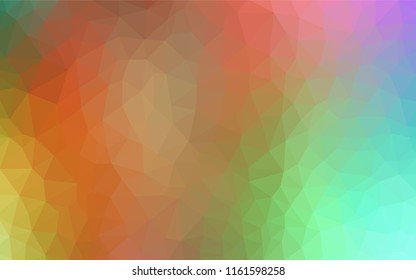 Light Multicolor vector abstract polygonal template. Colorful illustration in polygonal style with gradient. New template for your brand book.