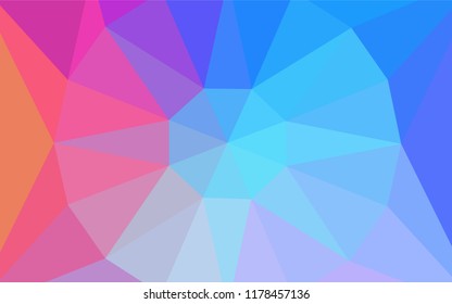 Light Multicolor vector abstract polygonal background with a gem in a centre. Illustration in Origami style with gradient.  A new texture for your web site.