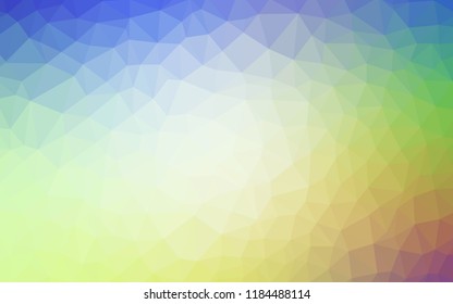 Light Multicolor vector abstract polygonal template. Colorful illustration in polygonal style with gradient. Triangular pattern for your design.