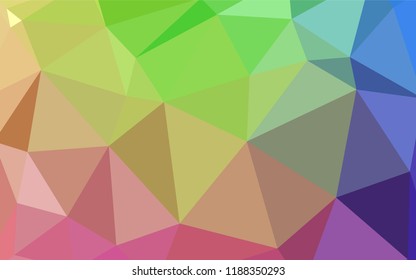 Light Multicolor vector abstract polygonal background. Colorful illustration in abstract style with triangles. Brand new design for your business.