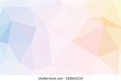Light Multicolor vector abstract polygonal background. Glitter abstract illustration with an elegant triangles. Pattern for a brand book's backdrop.