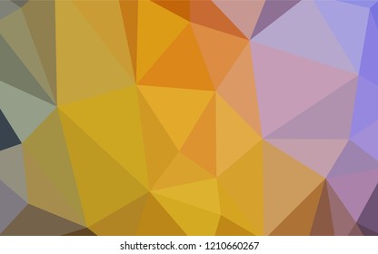 Light Multicolor vector abstract polygonal template. Modern abstract illustration with triangles. Triangular pattern for your design.