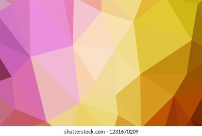 Light Multicolor vector abstract polygonal template. Colorful abstract illustration with triangles. Pattern for a brand book's backdrop.