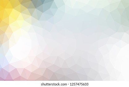 Light Multicolor vector abstract polygonal template. Shining colorful illustration with triangles. Completely new template for your banner.