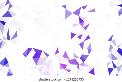 Light Multicolor vector abstract polygonal template. Glitter abstract illustration with an elegant triangles. Best triangular design for your business.