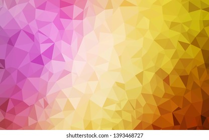 Light Multicolor vector abstract polygonal background. Colorful illustration in abstract style with triangles. A completely new design for your leaflet.