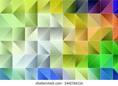 Light Multicolor vector abstract polygonal template. Elegant bright polygonal illustration with gradient. New template for your brand book.