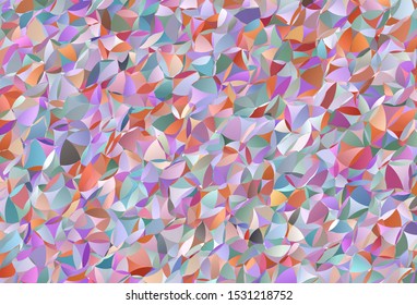 Light Multicolor vector abstract polygonal pattern. Colorful abstract illustration with triangles. Best triangular design for your business.