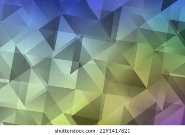 Light Multicolor vector abstract polygonal pattern. Shining colorful illustration with triangles. A new texture for your web site.