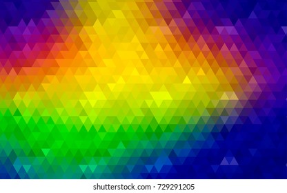 Light Multicolor vector abstract polygonal template. Colorful abstract illustration with gradient. A completely new design for your business.