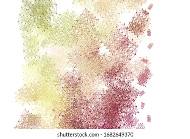 Light Multicolor vector backdrop with artificial intelligence data. Shining illustration with AI shapes on abstract template. Pattern for science, futuristic designs.