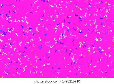 Light Multicolor vector backdrop with bent lines. Modern gradient abstract illustration with bandy lines. Elegant pattern for a brand book.