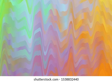 Light Multicolor vector backdrop with bent lines. Colorful illustration in abstract style with gradient. Abstract style for your business design.