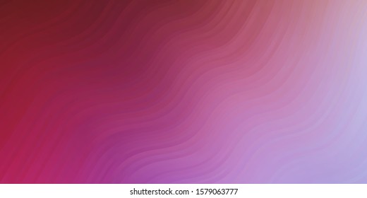 Light Multicolor vector backdrop with bent lines. Illustration in halftone style with gradient curves. Pattern for websites, landing pages.