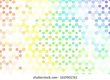 Light Multicolor vector backdrop with bent lines. A completely new colorful illustration in simple style. A new texture for your  ad, booklets, leaflets.