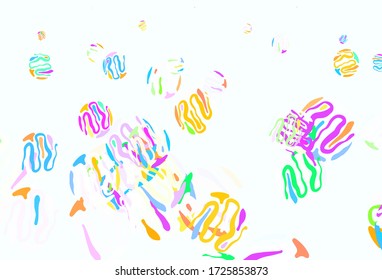 Light Multicolor vector backdrop with bent lines. Modern gradient abstract illustration with bandy lines. Brand new design for your ads, poster, banner.