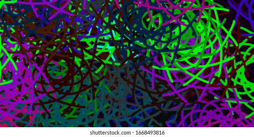Light Multicolor vector backdrop with chaotic shapes. Colorful abstract forms with gradient in simple style. Smart design for your business.