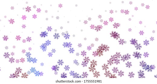 Light multicolor vector backdrop with chaotic shapes. Simple design in abstract style with gradient forms. Modern design for your ads.