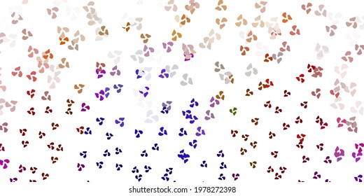 Light multicolor vector backdrop with chaotic shapes. Modern abstract illustration with gradient random forms. Modern design for your ads.