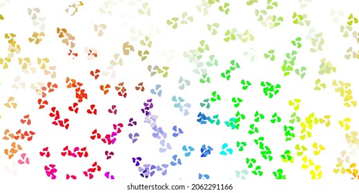 Light multicolor vector backdrop with chaotic shapes. Colorful abstract forms with gradient in simple style. Simple illustration for your web site.