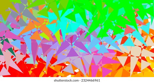 Light Multicolor vector backdrop with chaotic shapes. Colorful abstract forms with gradient in simple style. Modern design for your ads.