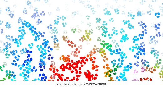 Light multicolor vector backdrop with chaotic shapes. Colorful illustration with simple gradient shapes. Background for cell phones.
