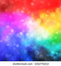 Light Multicolor vector backdrop with circles. Abstract colorful disks on simple gradient background. Design for your commercials.
