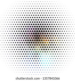 Light Multicolor vector backdrop with circles. Abstract colorful disks on simple gradient background. Design for posters, banners.