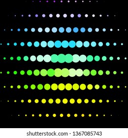 Light Multicolor vector backdrop with circles. Abstract decorative design in gradient style with bubbles. Design for your commercials.